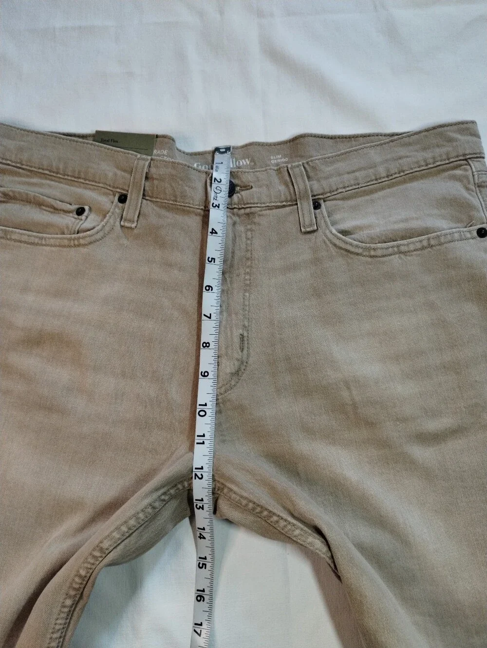 Goodfellow & Co Slim Straight Beige Jeans